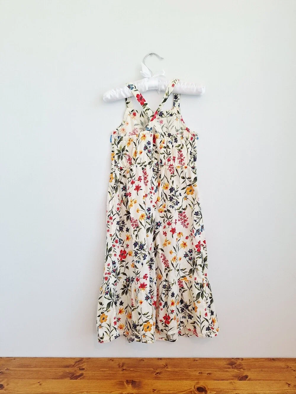 Old Navy Sleeveless Printed Square-Neck Midi Dress - Girls Small 6/7 - Picture 5 of 8